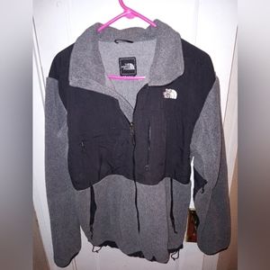 Men's north face jacket black and grey